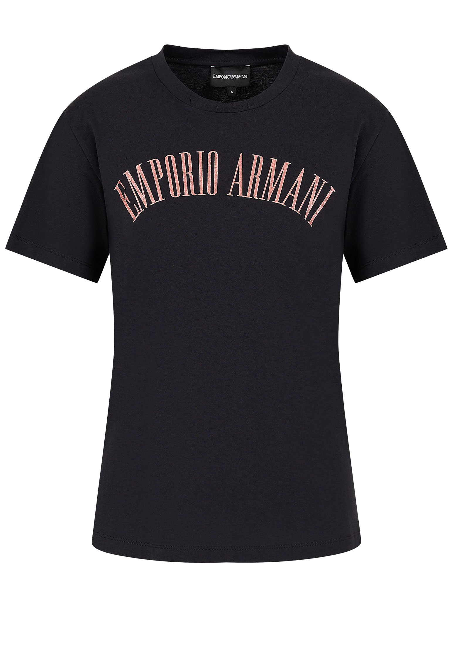 женская футболка emporio armani, синяя