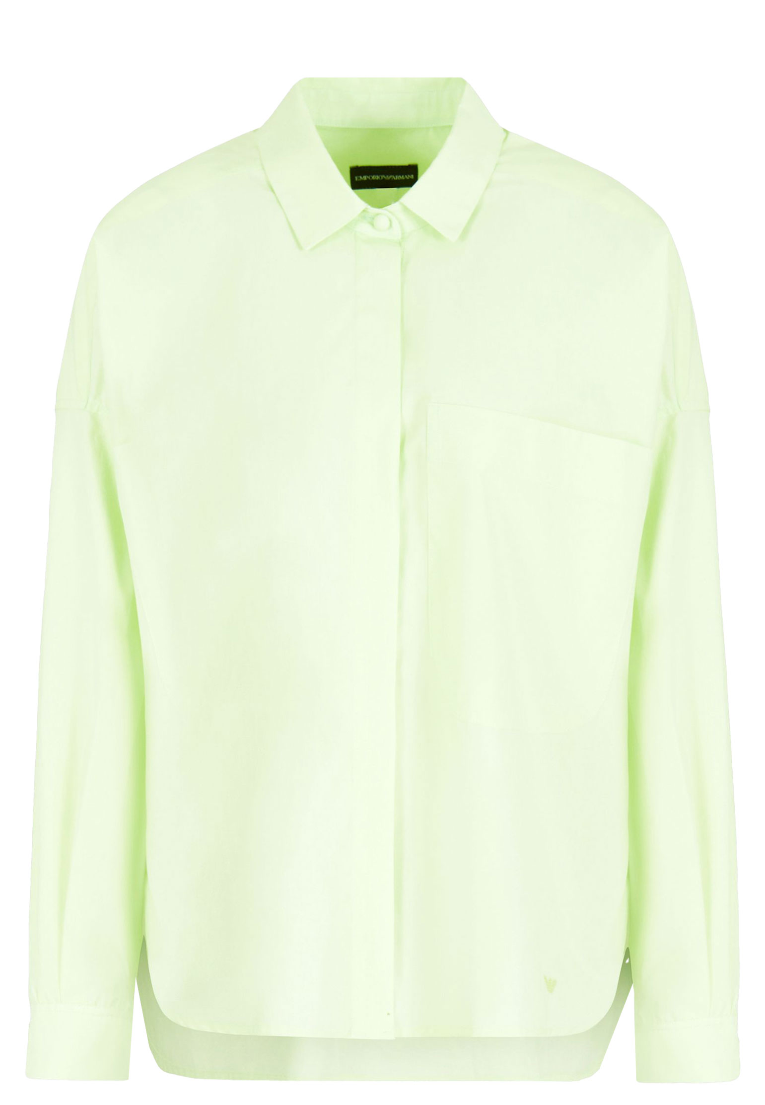 женская рубашка emporio armani, зеленая