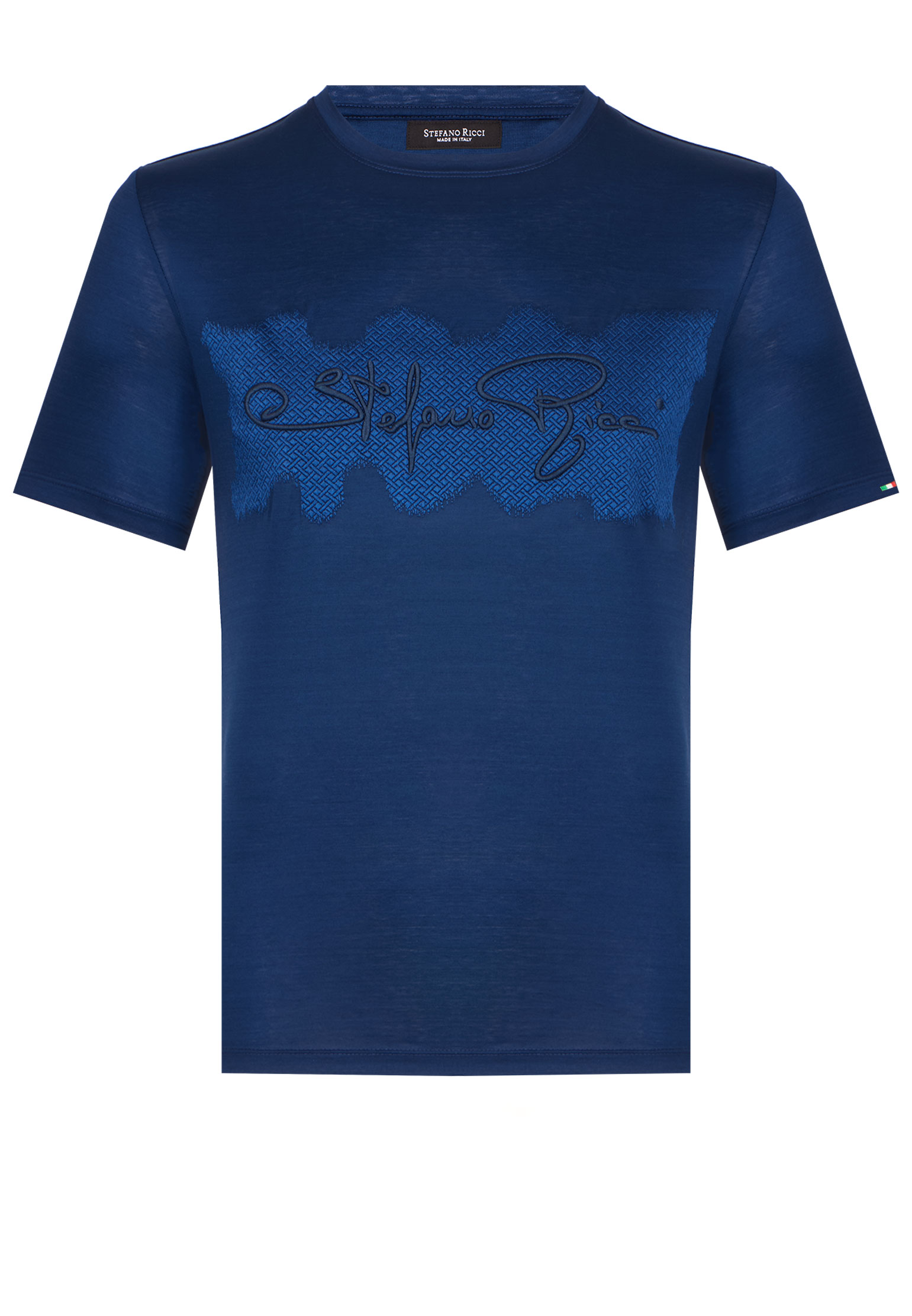 мужская футболка stefano ricci, синяя