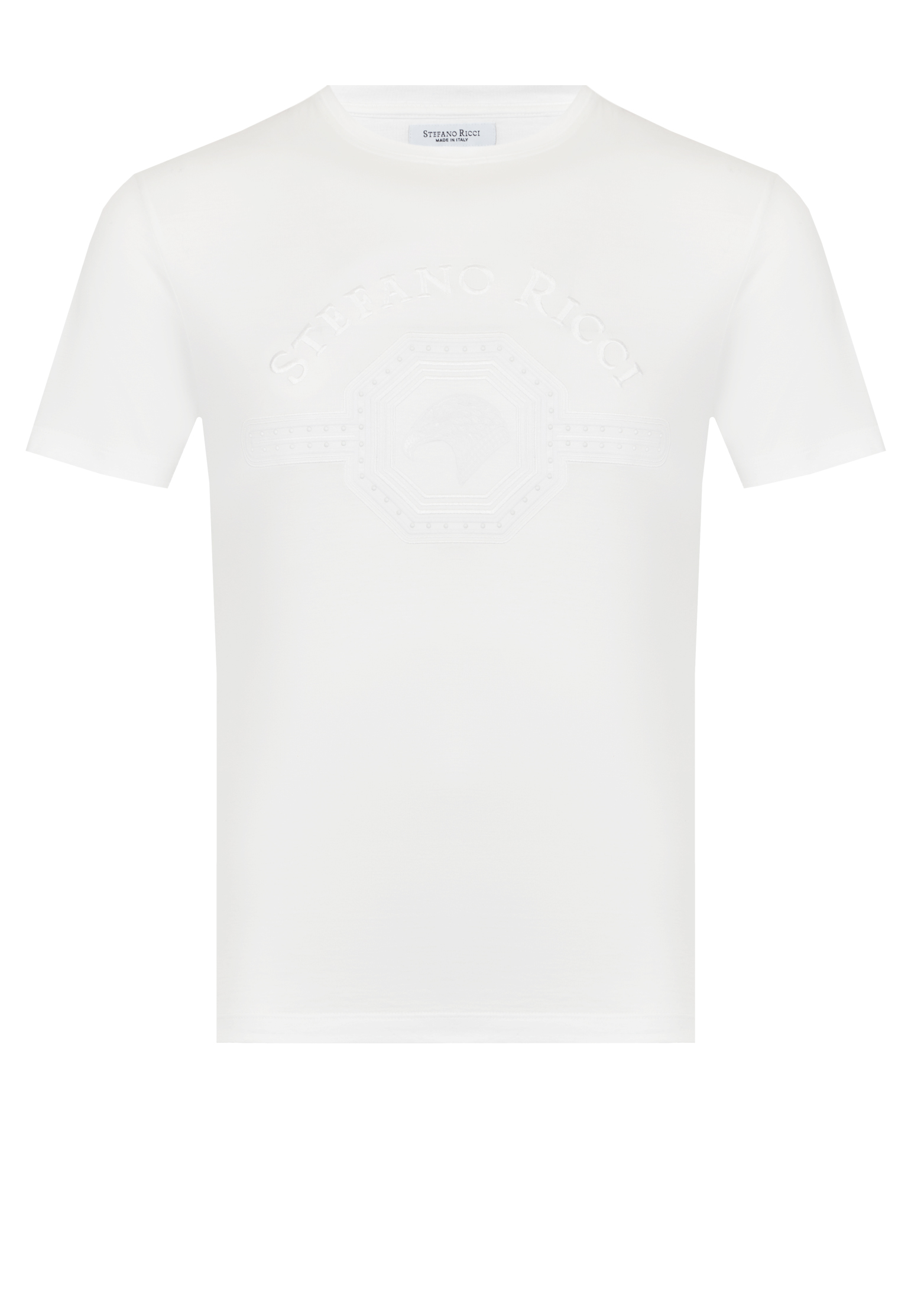 мужская футболка stefano ricci, белая