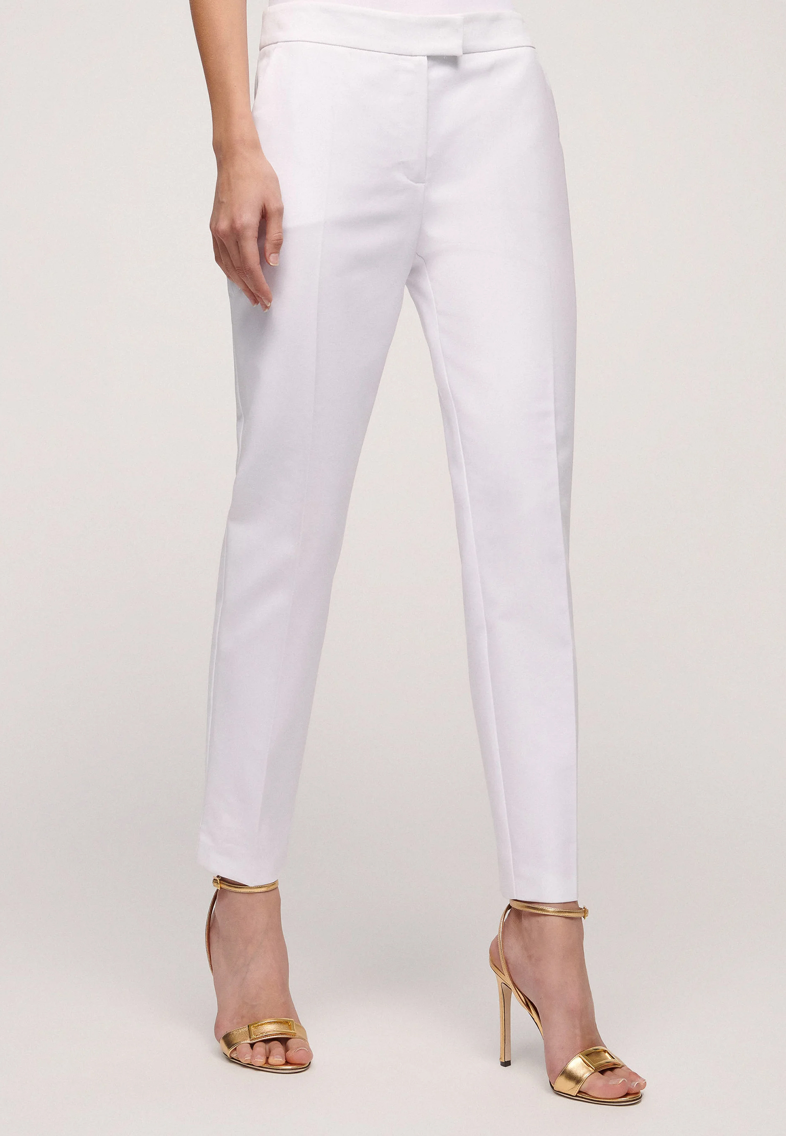 женские брюки luisa spagnoli, белые