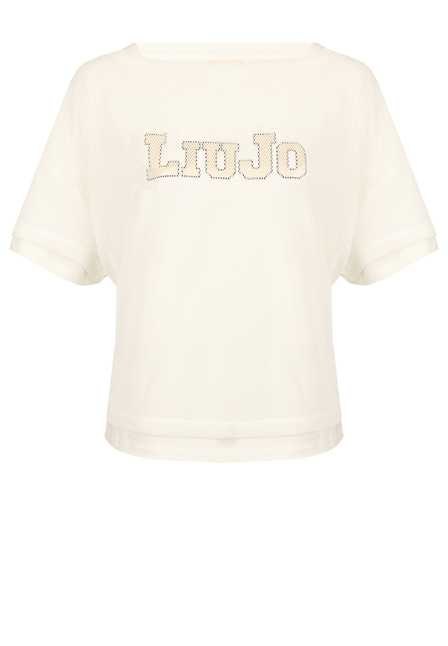 женская футболка liu jo, бежевая